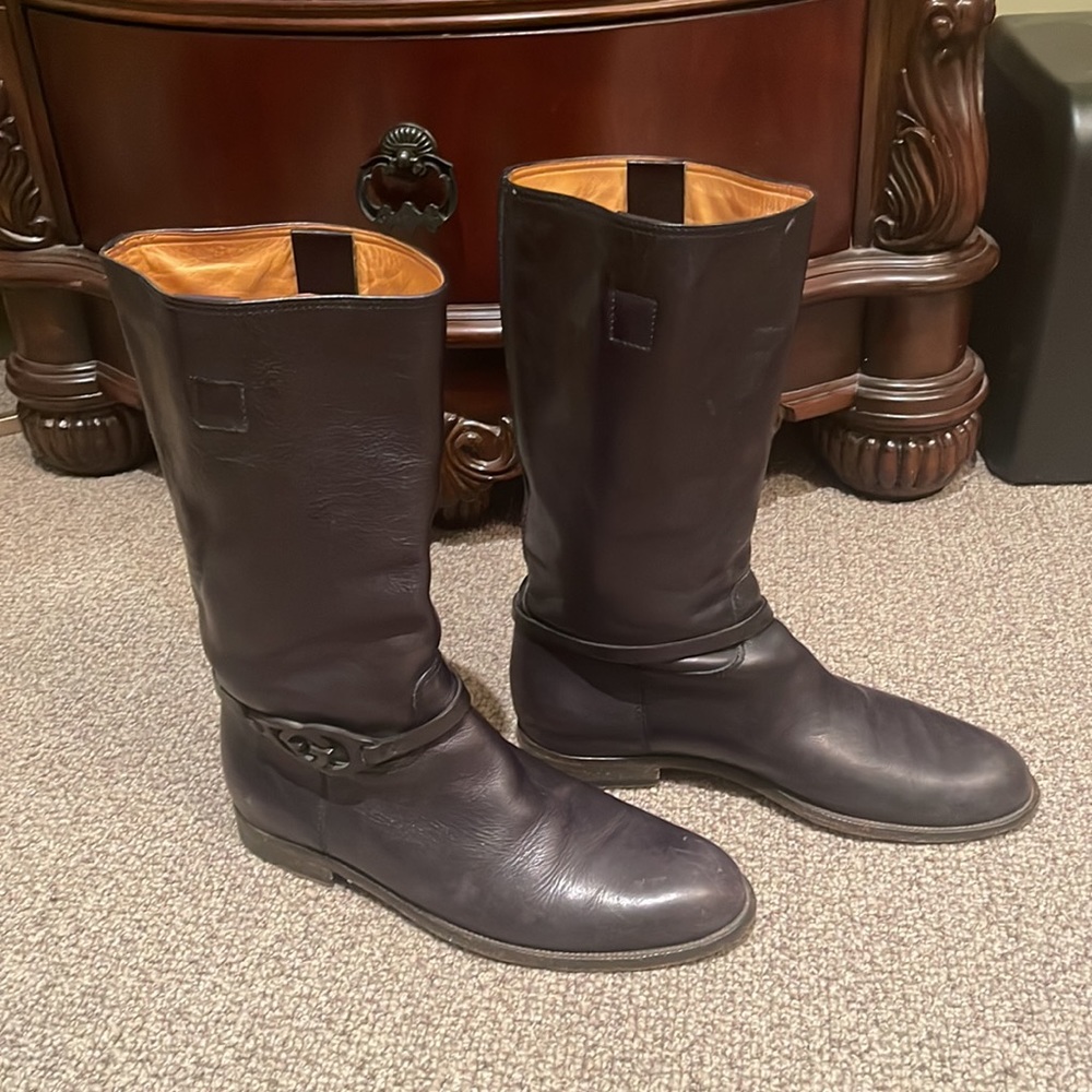 Gucci Black Leather Men’s Boots - Picture 2 of 3
